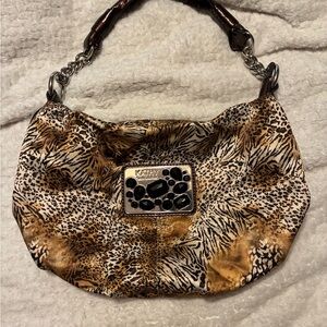 Kathy Van Zeeland Wild Animal Print Shoulder Bag